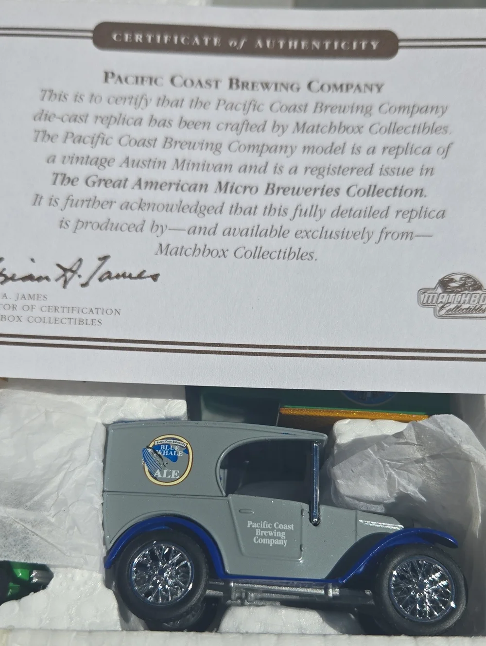 1996 Matchbox Micro Breweries Diecast Set 4 NIB Complete Vintage (BIN 010)